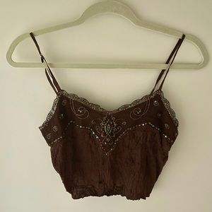 Bejeweled Cropped Tank